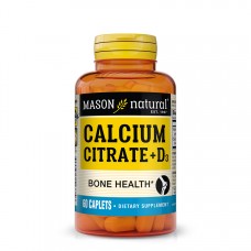 Mason Natural Calcium Citrate Plus Vitamin D3, 60 каплет