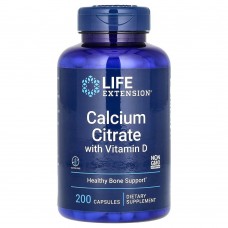 Life Extension Calcium Citrate with Vitamin D, 200 вегакапсул Life Extension Calcium Citrate with Vitamin D, 200 вегакапсул