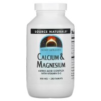 Source Naturals Calcium & Magnesium 300 mg, 250 таблеток