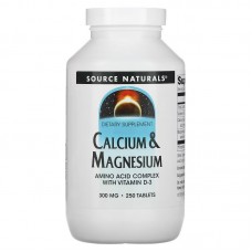 Source Naturals Calcium & Magnesium 300 mg, 250 таблеток Source Naturals Calcium & Magnesium 300 mg, 250 таблеток