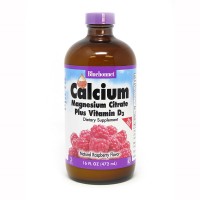 Bluebonnet Nutrition Calcium Magnesium Citrate plus Vitamin D3, 472 мл - Малина Bluebonnet Nutrition Calcium Magnesium Citrate plus Vitamin D3, 472 мл - Малина