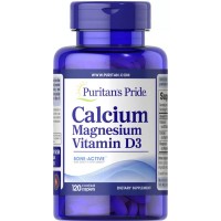 Puritan's Pride Calcium Magnesium Vitamin D3, 120 каплет Puritan's Pride Calcium Magnesium Vitamin D3, 120 каплет