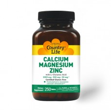 Country Life Calcium Magnesium Zinc, 250 таблеток