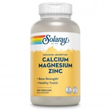 Solaray Calcium Magnesium Zinc, 250 вегакапсул Solaray Calcium Magnesium Zinc, 250 вегакапсул