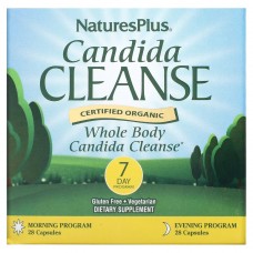 Natures Plus Candida Cleanse 7 Day Program, 28 капсул + 28 капсул