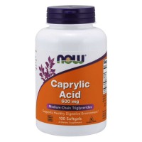 NOW Caprylic Acid 600 mg, 100 капсул NOW Caprylic Acid 600 mg, 100 капсул