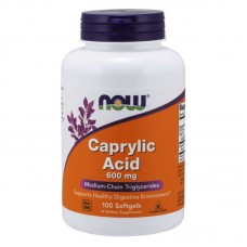 NOW Caprylic Acid 600 mg, 100 капсул
