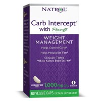 Natrol Carb Intercept with Phase2, 60 вегакапсул Natrol Carb Intercept with Phase2, 60 вегакапсул