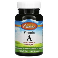 Carlson Labs Vitamin A 15000 IU, 240 капсул