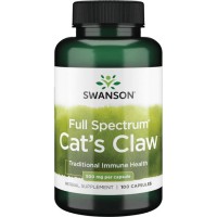 Swanson Cat's Claw 500 mg Full Spectrum, 100 капсул Swanson Cat's Claw 500 mg Full Spectrum, 100 капсул