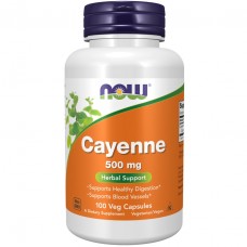 NOW Cayenne 500 mg, 100 вегакапсул NOW Cayenne 500 mg, 100 вегакапсул