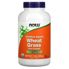 NOW Wheat Grass Pure Powder Certified Organic, 255 грам NOW Wheat Grass Pure Powder Certified Organic, 255 грам