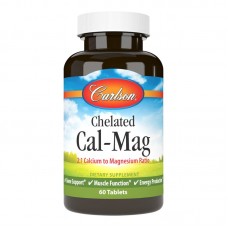 Carlson Labs Chelated Cal-Mag, 60 капсул Carlson Labs Chelated Cal-Mag, 60 капсул