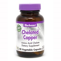 Bluebonnet Nutrition Chelated Copper, 90 вегакапсул