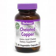 Bluebonnet Nutrition Chelated Copper, 90 вегакапсул Bluebonnet Nutrition Chelated Copper, 90 вегакапсул