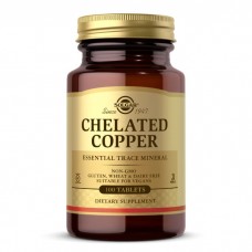 Solgar Chelated Copper, 100 таблеток Solgar Chelated Copper, 100 таблеток
