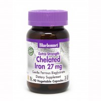 Bluebonnet Nutrition Extra-Strength Chelated Iron 27 mg, 90 вегакапсул Bluebonnet Nutrition Extra-Strength Chelated Iron 27 mg, 90 вегакапсул