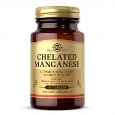 Solgar Chelated Manganese, 100 таблеток Solgar Chelated Manganese, 100 таблеток