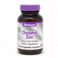 Bluebonnet Nutrition Chelated Zinc, 90 вегакапсул