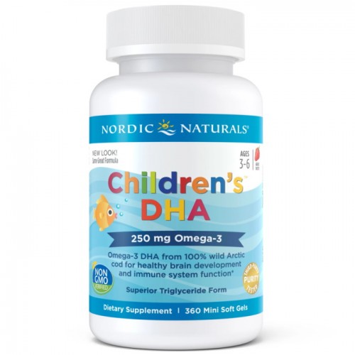 Nordic Naturals Children's DHA 250 mg, 360 капсул CN6887 Nordic Naturals Nordic Naturals Children's DHA 250 mg, 360 капсул CN6887 Nordic Naturals