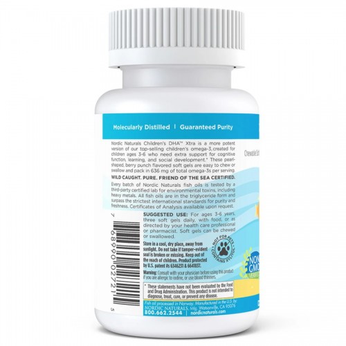 Nordic Naturals Children's DHA Xtra, 90 міні капсул CN6891 Nordic Naturals Nordic Naturals Children's DHA Xtra, 90 міні капсул CN6891 Nordic Naturals