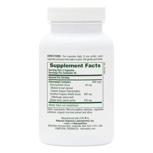 Natures Plus Chlorophyll Complex, 90 капсул CN11744 Natures Plus Natures Plus Chlorophyll Complex, 90 капсул CN11744 Natures Plus