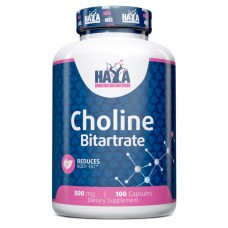 Haya Labs Choline Bitartrate 500 mg, 100 капсул