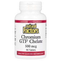 Natural Factors Chromium GTF Chelate 500 mcg, 90 таблеток