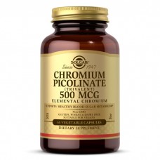 Solgar Chromium Picolinate 500 mcg, 60 вегакапсул Solgar Chromium Picolinate 500 mcg, 60 вегакапсул