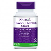 Natrol Cinnamon Chromium & Biotin, 60 таблеток Natrol Cinnamon Chromium & Biotin, 60 таблеток