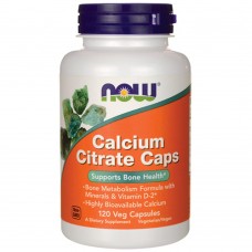 NOW Calcium Citrate, 120 вегакапсул