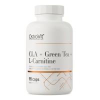 OstroVit CLA + Green Tea + L-Carnitine, 90 капсул OstroVit CLA + Green Tea + L-Carnitine, 90 капсул