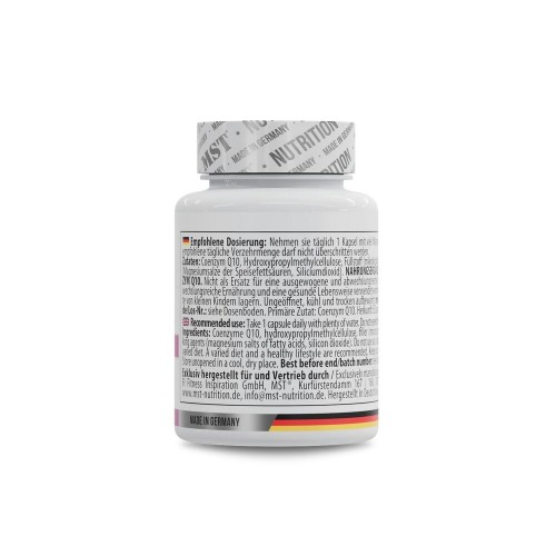 MST Nutrition Coenzyme Q10 200 mg, 30 капсул CN16780 MST MST Nutrition Coenzyme Q10 200 mg, 30 капсул CN16780 MST