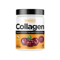 Pure Gold Protein Collagen, 300 грамм - Вишня Pure Gold Protein Collagen, 300 грамм - Вишня