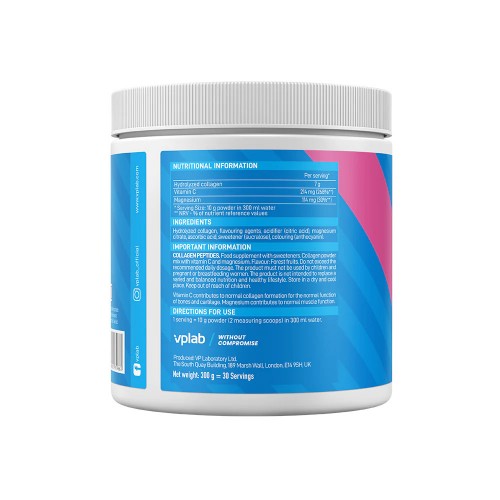VPLab Collagen Peptides, 300 грам - Лісова ягода CN11176-2 VPLab VPLab Collagen Peptides, 300 грам - Лісова ягода CN11176-2 VPLab