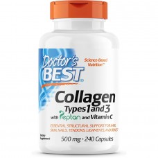 Doctor's Best Collagen Types 1&3 500 mg, 240 капсул Doctor's Best Collagen Types 1&3 500 mg, 240 капсул
