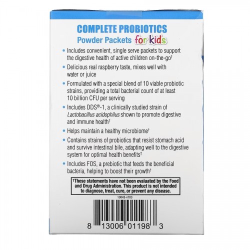 Dr. Mercola Complete Probiotics for Kids, 30 пакетиків - Малина CN10062-1 Dr. Mercola Dr. Mercola Complete Probiotics for Kids, 30 пакетиків - Малина CN10062-1 Dr. Mercola
