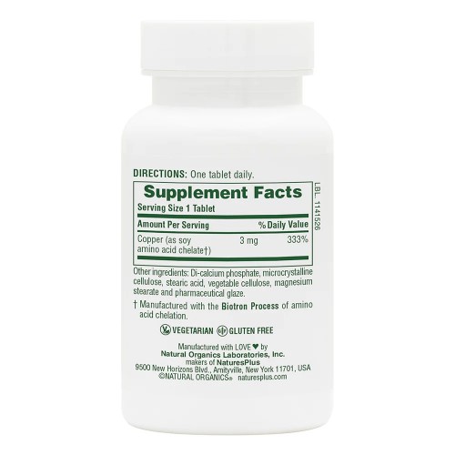 Natures Plus Copper 3 mg, 90 таблеток CN11746 Natures Plus Natures Plus Copper 3 mg, 90 таблеток CN11746 Natures Plus