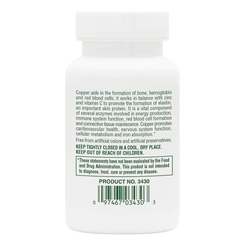Natures Plus Copper 3 mg, 90 таблеток CN11746 Natures Plus Natures Plus Copper 3 mg, 90 таблеток CN11746 Natures Plus
