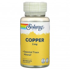 Solaray Copper 2 mg, 100 капсул Solaray Copper 2 mg, 100 капсул