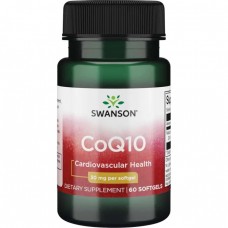 Swanson CoQ10 30 mg, 60 гелевых капсул