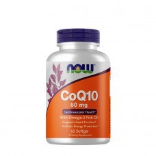 NOW CoQ-10 60 mg, 60 капсул