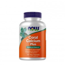 NOW Coral Calcium Plus, 100 вегакапсул