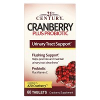 21st Century Cranberry Plus Probiotic, 60 таблеток