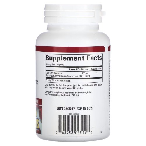 Natural Factors CranRich Cranberry Concentrate Super Strength, 90 капсул CN16747 Natural Factors Natural Factors CranRich Cranberry Concentrate Super Strength, 90 капсул CN16747 Natural Factors