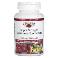 Natural Factors CranRich Cranberry Concentrate Super Strength, 90 капсул Natural Factors CranRich Cranberry Concentrate Super Strength, 90 капсул