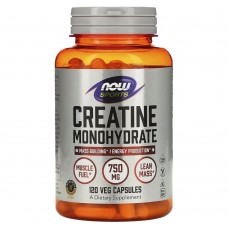 NOW Creatine Monohydrate, 120 вегакапсул