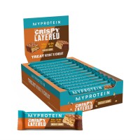 MyProtein Crispy Layered, 12*58 грамм - Шоколад-карамель MyProtein Crispy Layered, 12*58 грамм - Шоколад-карамель