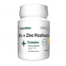 EntherMeal D3 + Zinc Picolinate Complex, 60 капсул EntherMeal D3 + Zinc Picolinate Complex, 60 капсул
