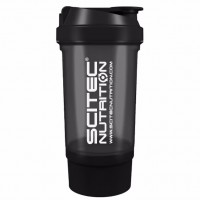 Scitec Nutrition Shaker 500 мл 2-х компонентний, Black